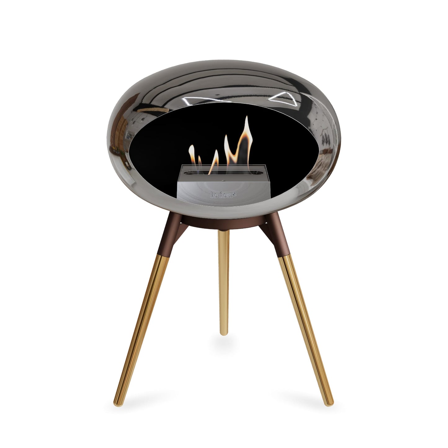 Le Feu Ground Low Dome <br>Argent chromé