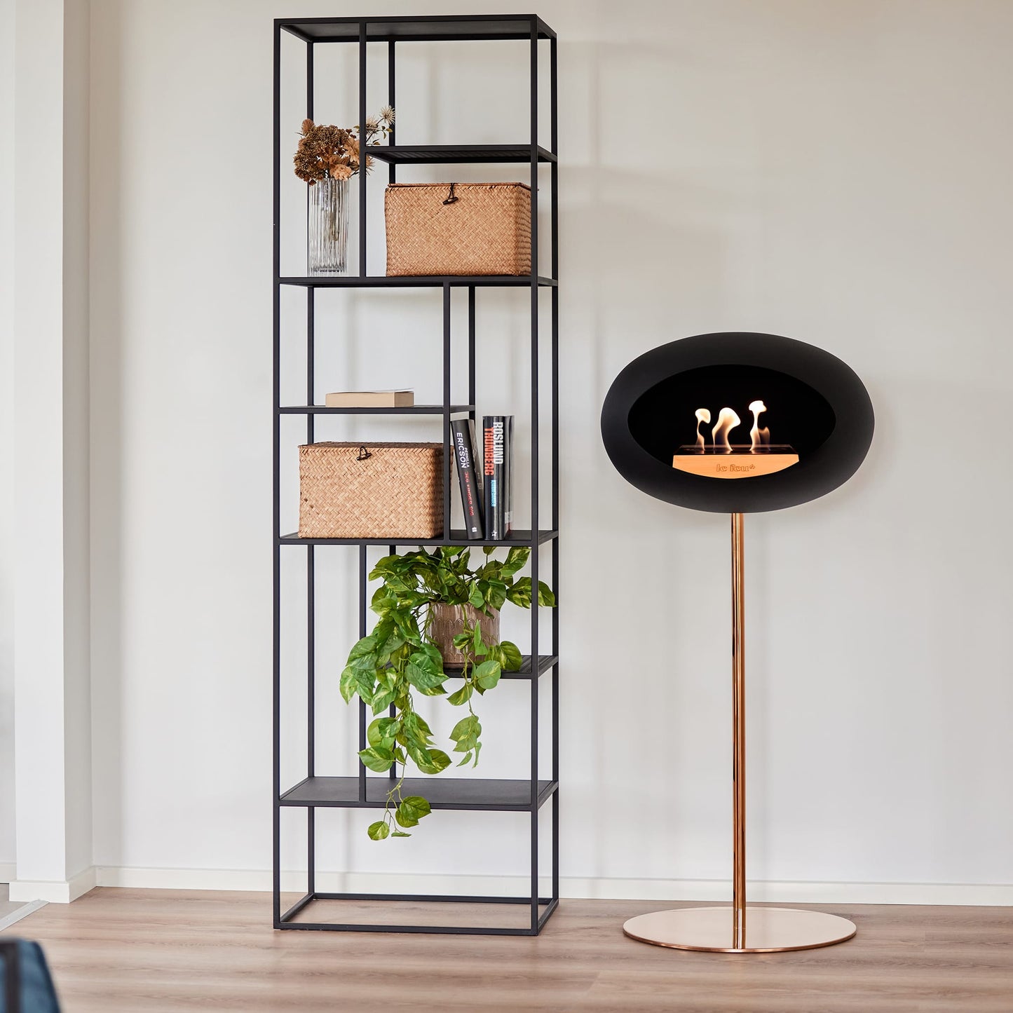 Le Feu Steel High Dome <br>Noir