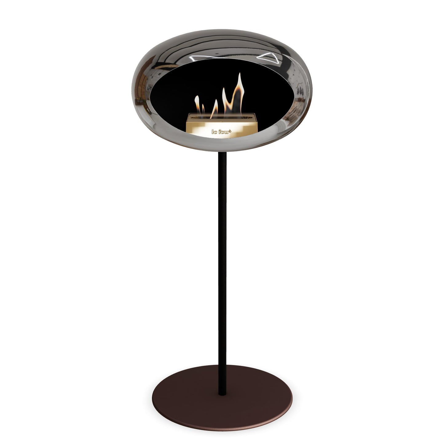 Le Feu Steel High Dome <br>Argent chromé