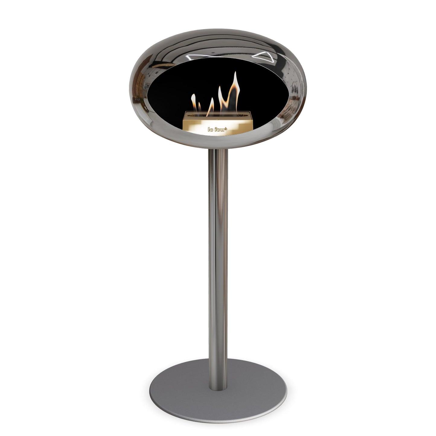 Le Feu Steel High Dome <br>Argent chromé