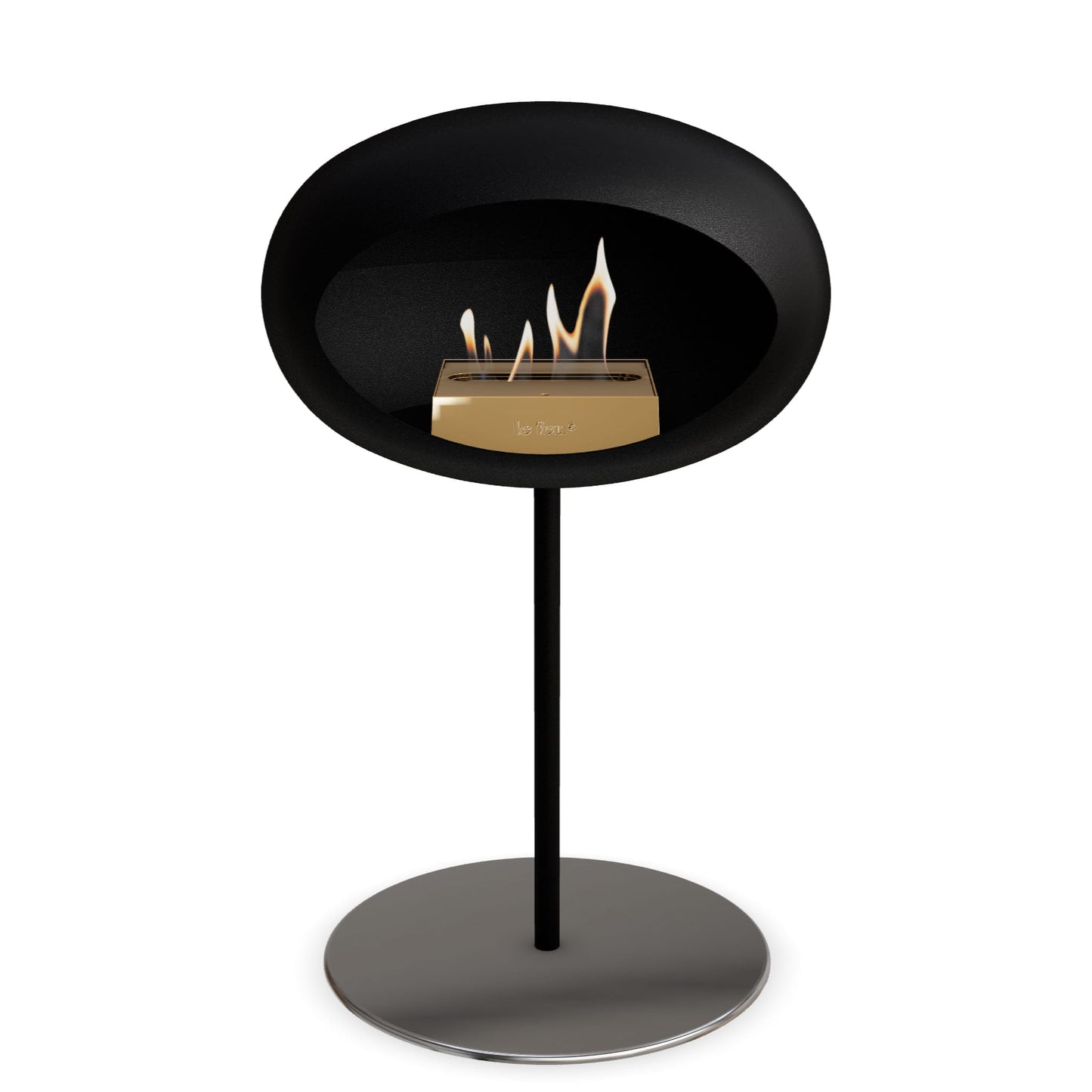 Le Feu Steel Low Dome <br>Noir