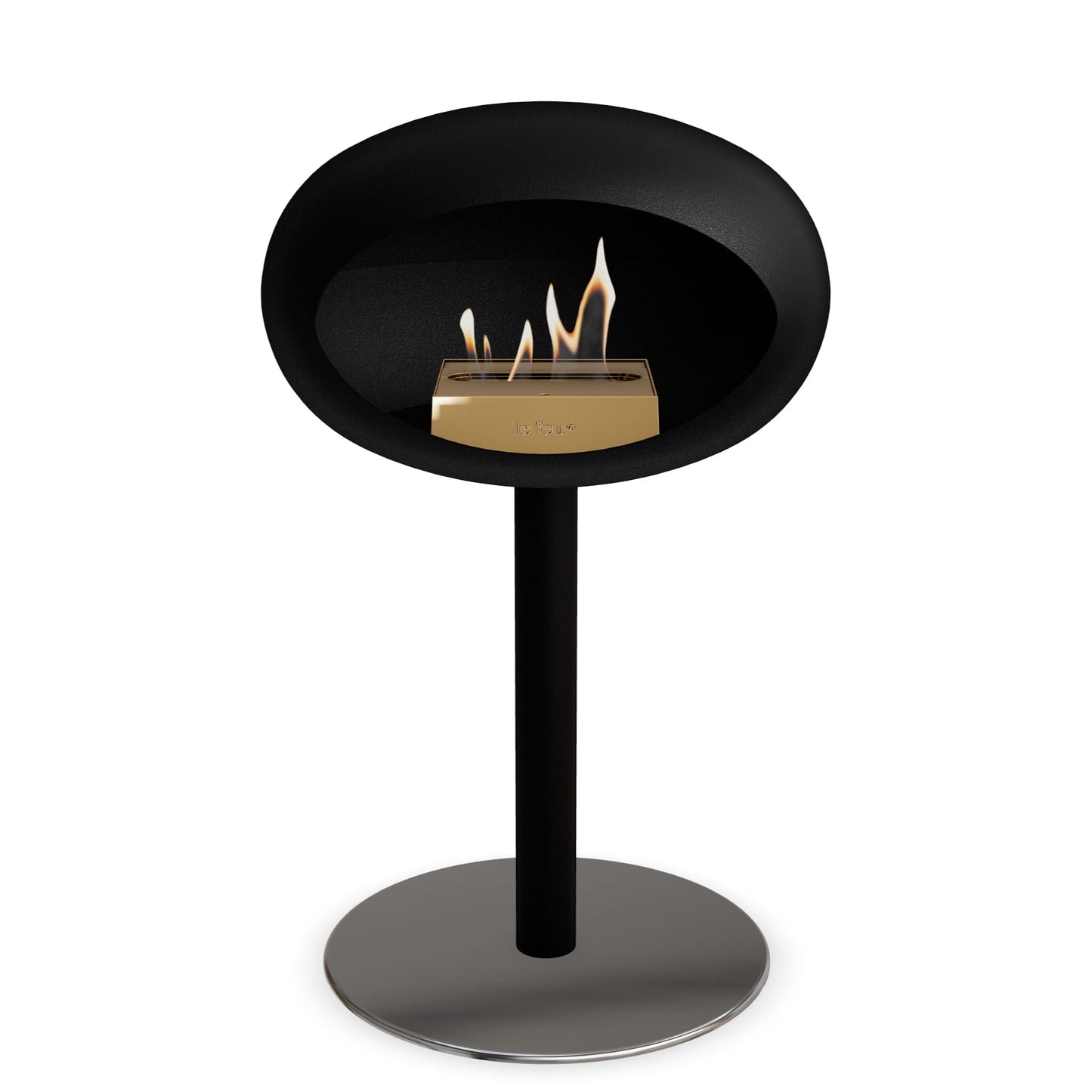 Le Feu Steel Low Dome <br>Noir