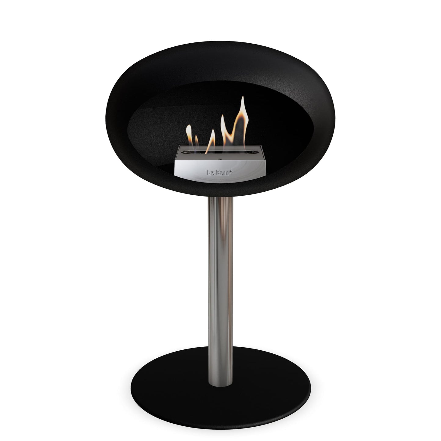 Le Feu Steel Low Dome <br>Noir