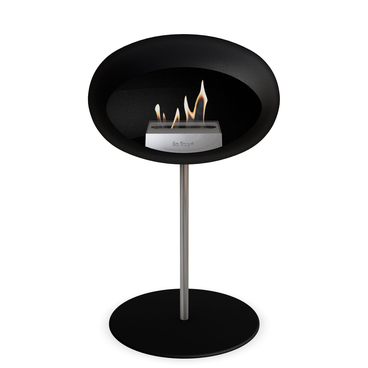 Le Feu Steel Low Dome <br>Noir