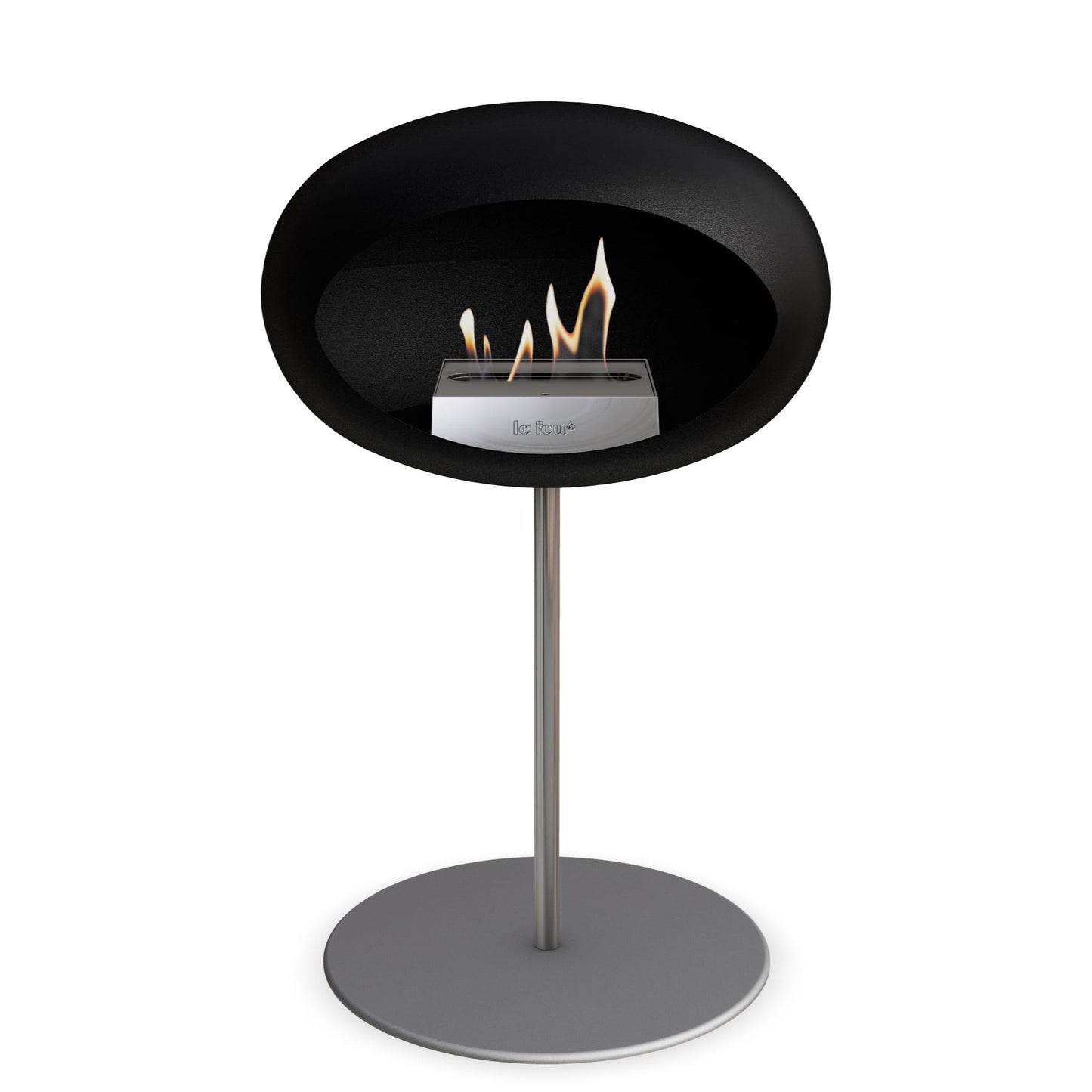 Le Feu Steel Low Dome <br>Noir