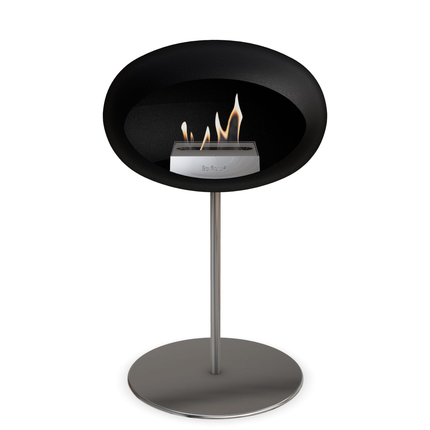 Le Feu Steel Low Dome <br>Noir