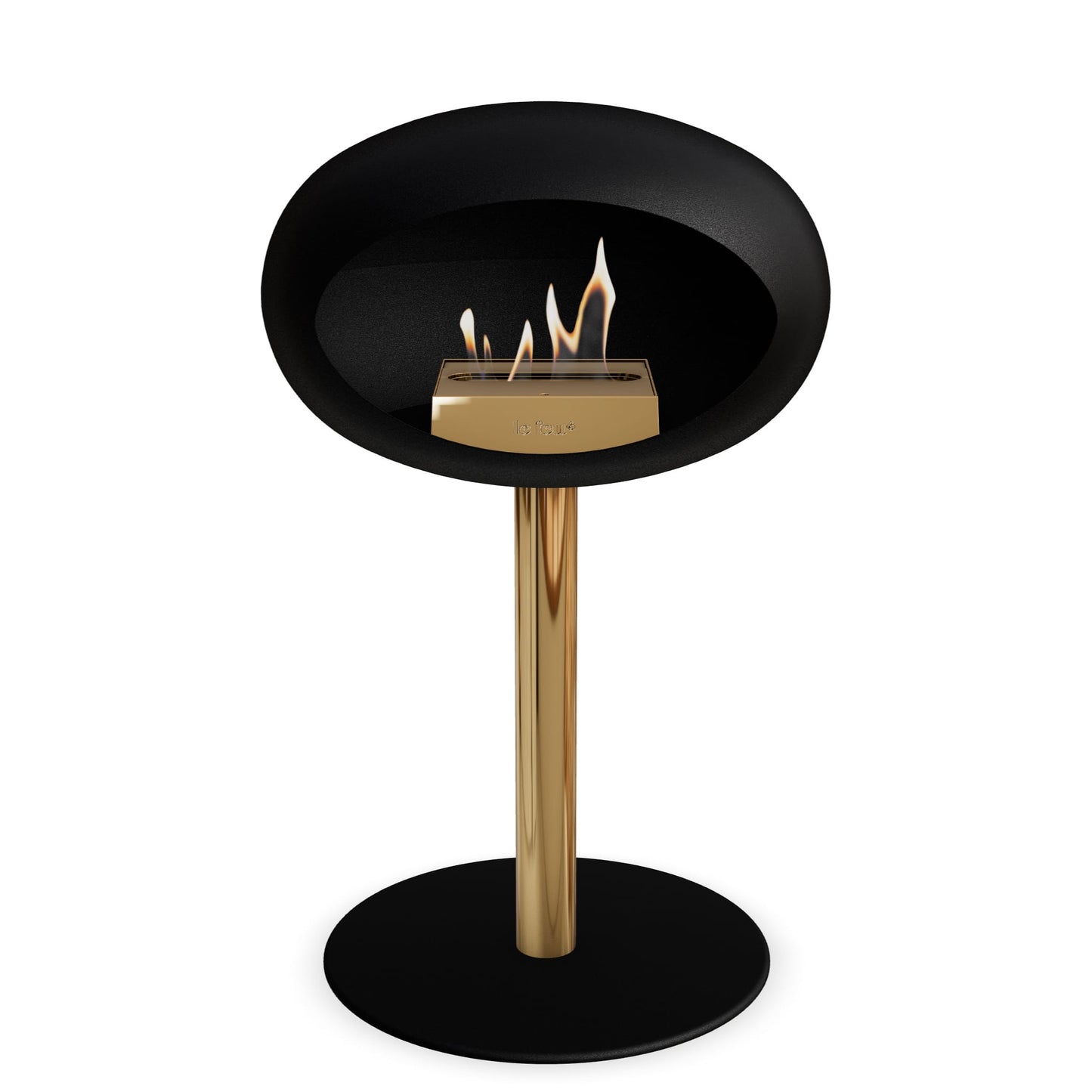 Le Feu Steel Low Dome <br>Noir