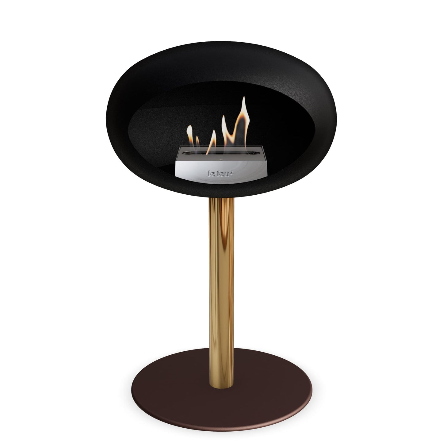 Le Feu Steel Low Dome <br>Noir