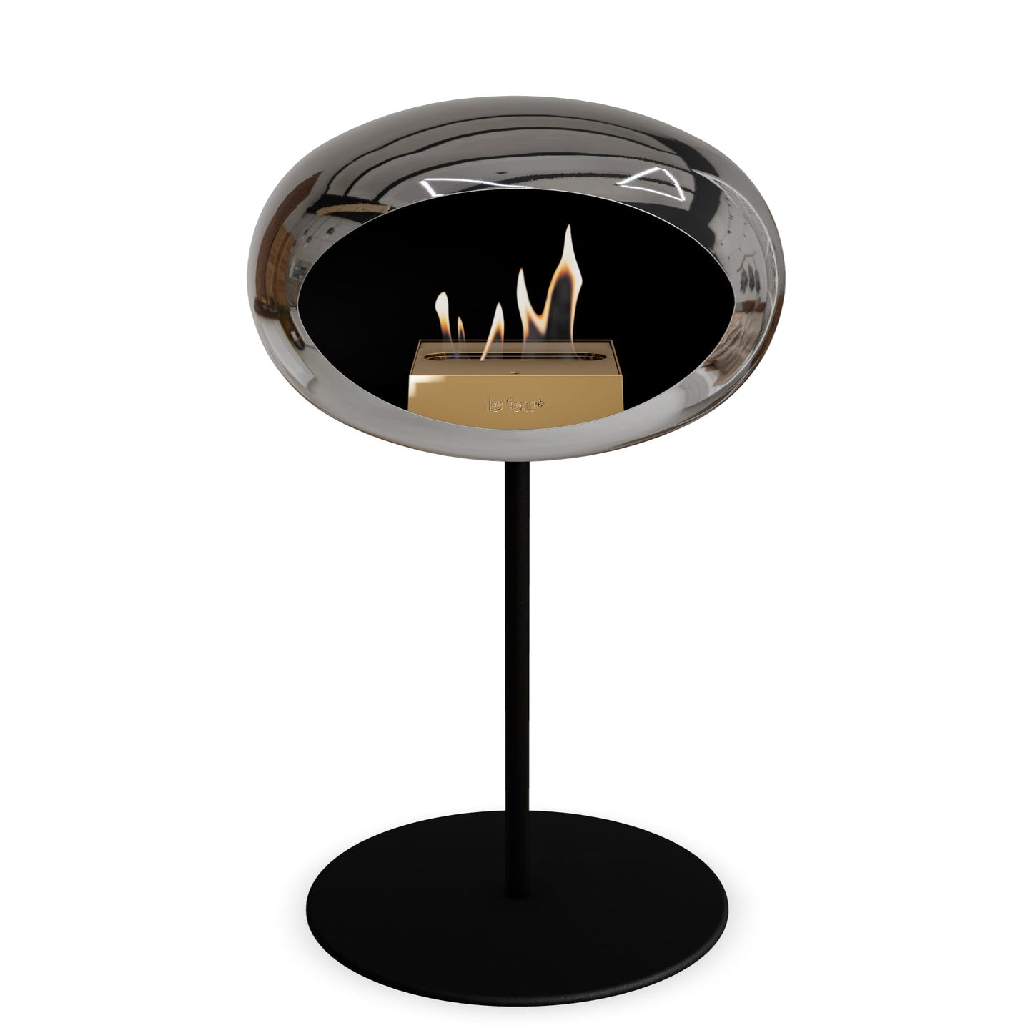 Le Feu Steel Low Dome <br>Argent chromé