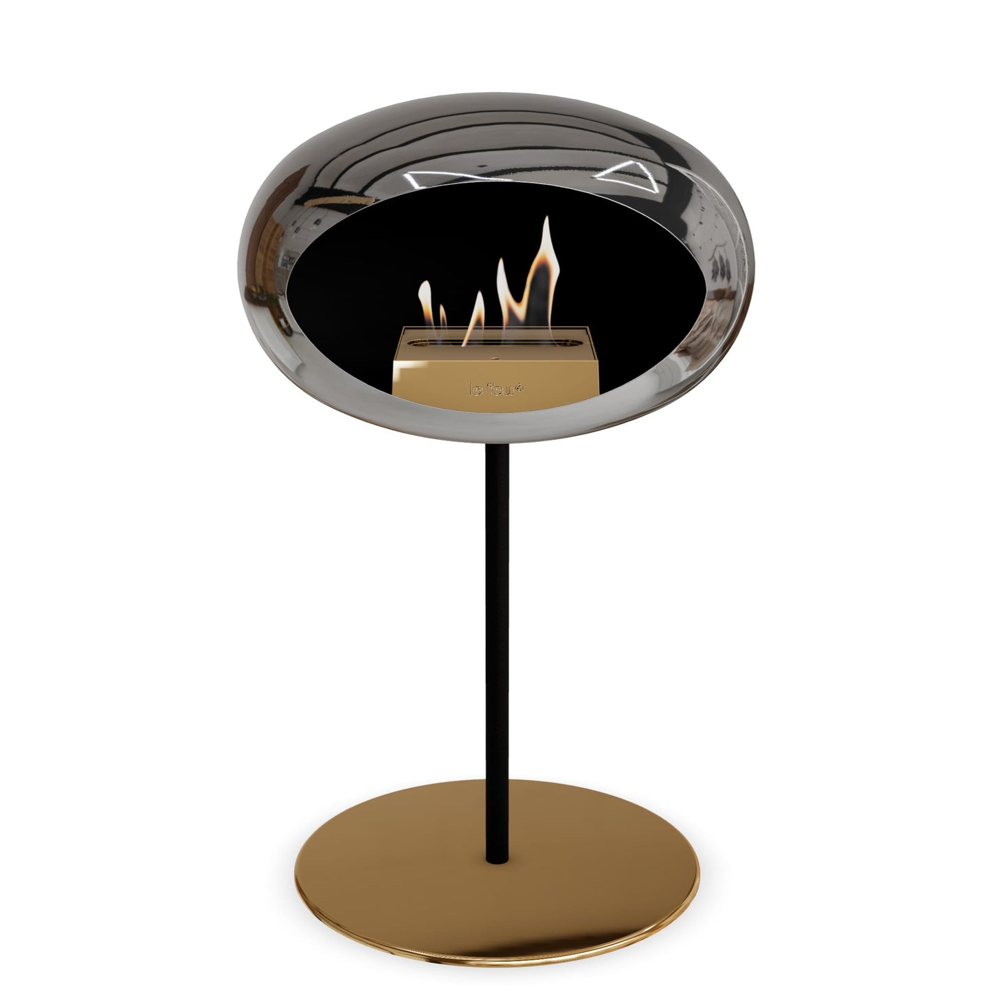 Le Feu Steel Low Dome <br>Argent chromé