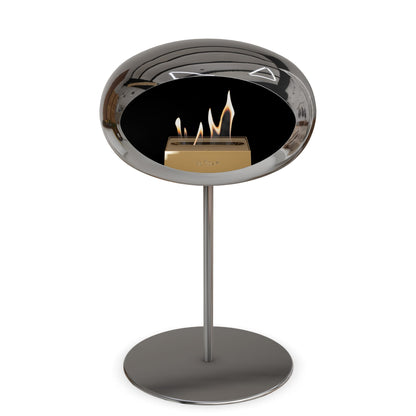 Le Feu Steel Low Dome <br>Argent chromé