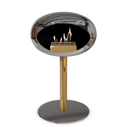 Le Feu Steel Low Dome <br>Argent chromé