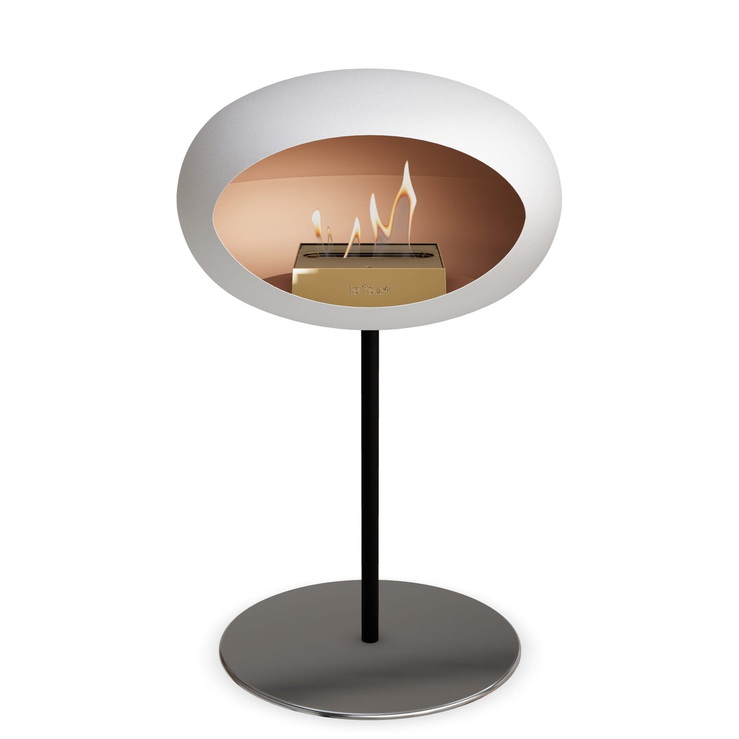 Le Feu Steel Dôme Bas <br>Blanc