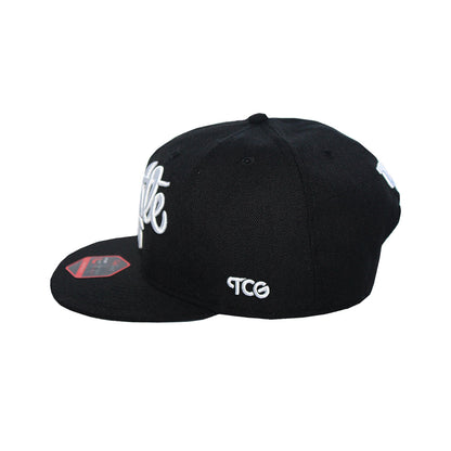 Hustle - T.O. - Casquette Snapback Blanche et Noire The Cap Guys TCG / Inspired Exclusives