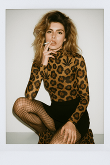 Leopard Mesh Top