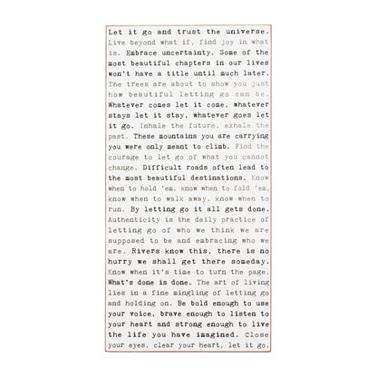 Typewriter Sign - Let It Go