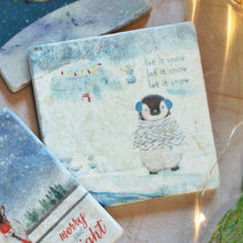 Marble Coasters - Let it Snow