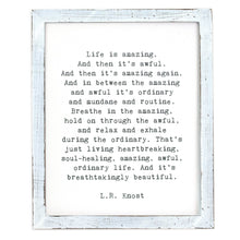 Framed Words - Life is Amazing