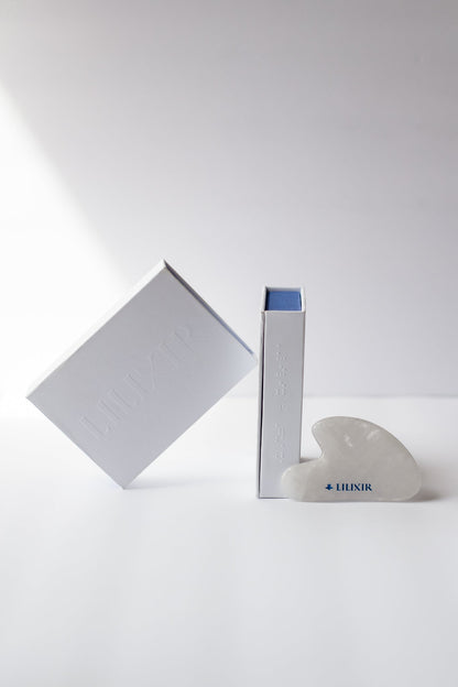 Outil d'acupression Gua Sha en cristal blanc