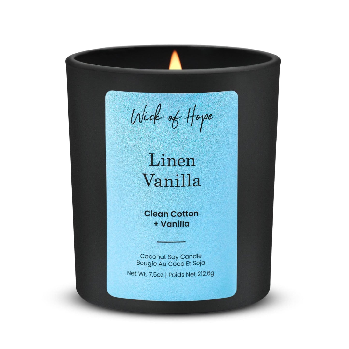 Linen Vanilla Candle | Clean Cotton + Vanilla