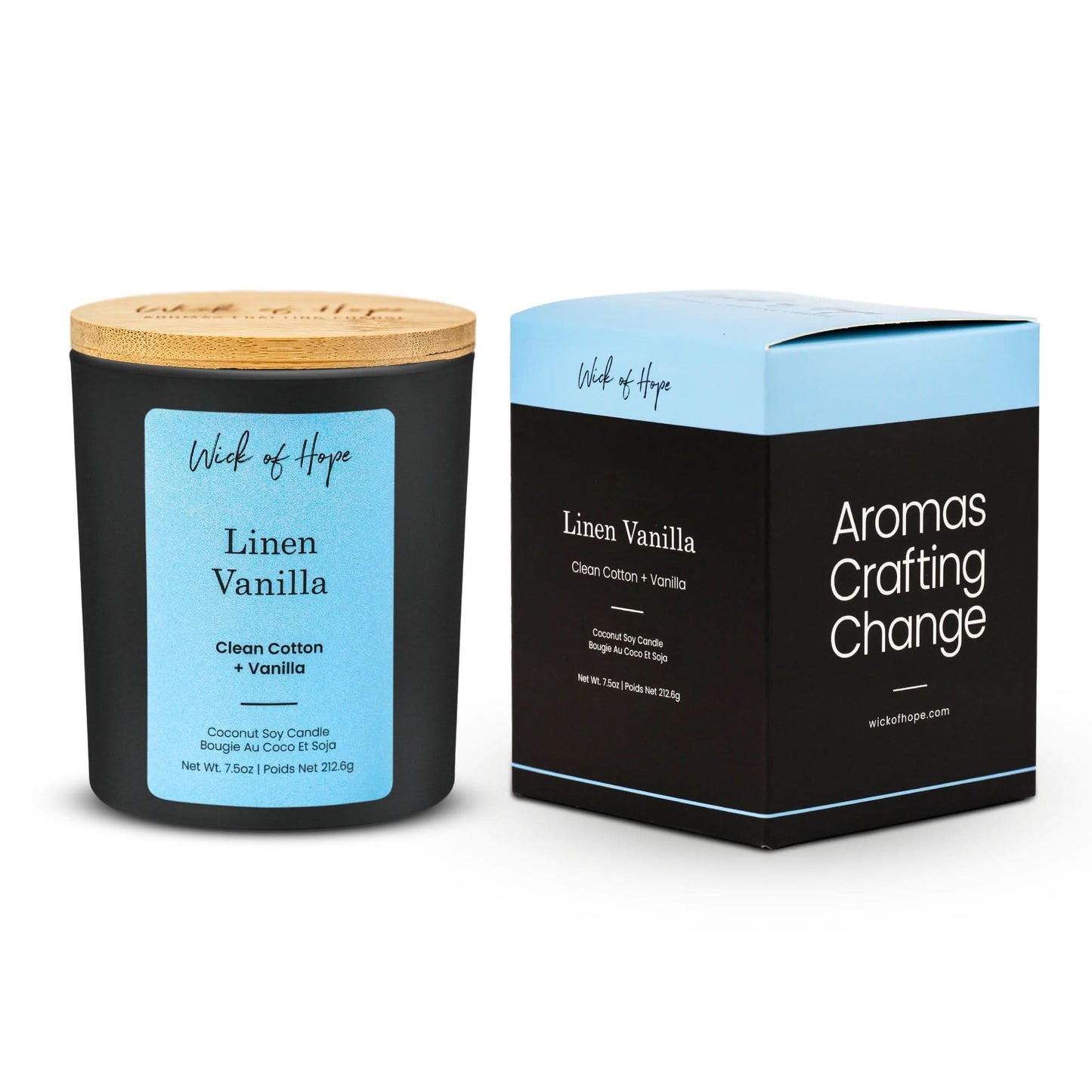 Linen Vanilla Candle | Clean Cotton + Vanilla