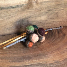 Acorn Stem | Felted | Brown & Green