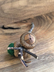 Acorn Stem | Felted | Dark Green