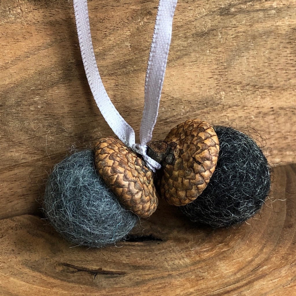 Double Felted Acorn | Shades of Grey | Aromatherapy Diffuser