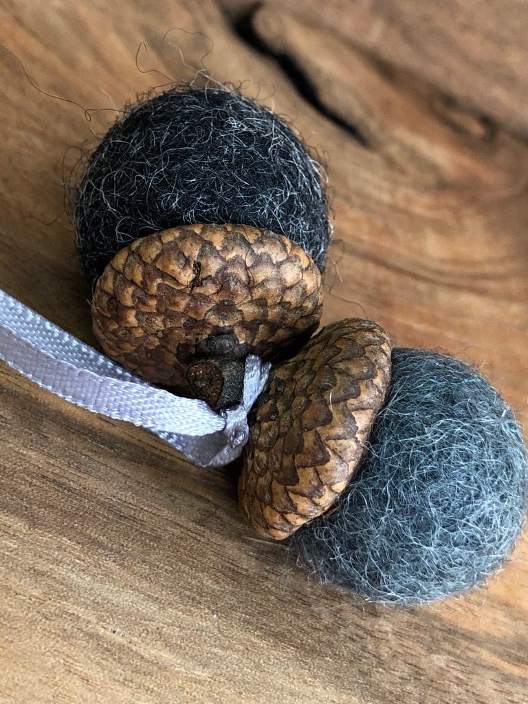 Double Felted Acorn | Shades of Grey | Aromatherapy Diffuser