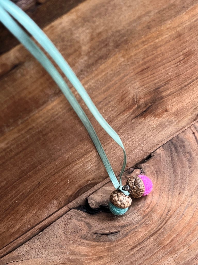 Tiny Double Felted Acorn | Raspberry & Mint | Aromatherapy Diffuser