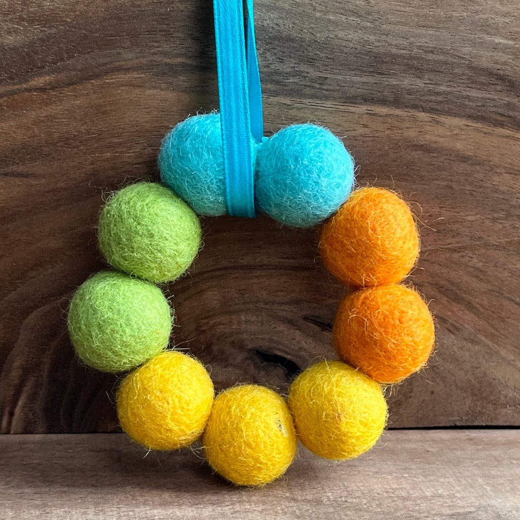 Wreath | Felted Essential Oil Diffuser