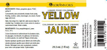 Colorant alimentaire liquide jaune - Colorant alimentaire liquide - 4 oz, 1 gallon - Livraison gratuite au Canada pour les commandes de plus de 199 CAD