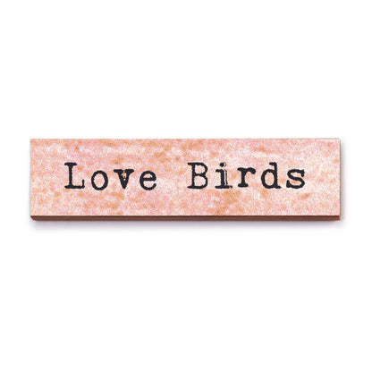 Timber Magnet - Love Birds