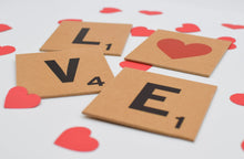 Love Scrabble Coasters