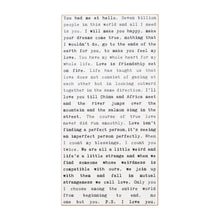 Typewriter Sign - Love