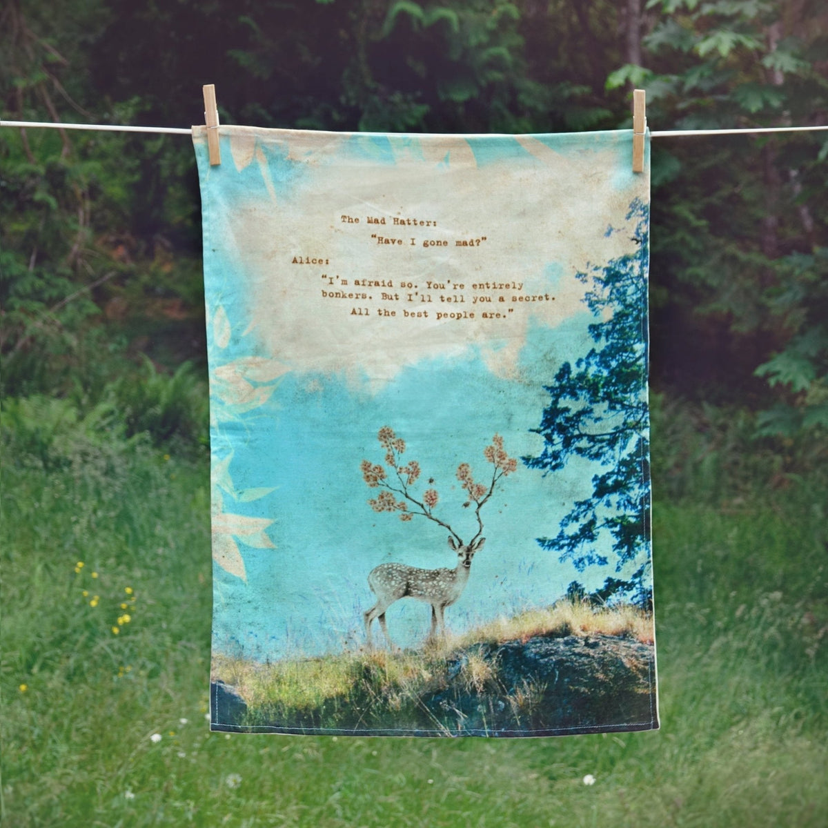 Tea Towel - Lost & Found - Mad Hatter