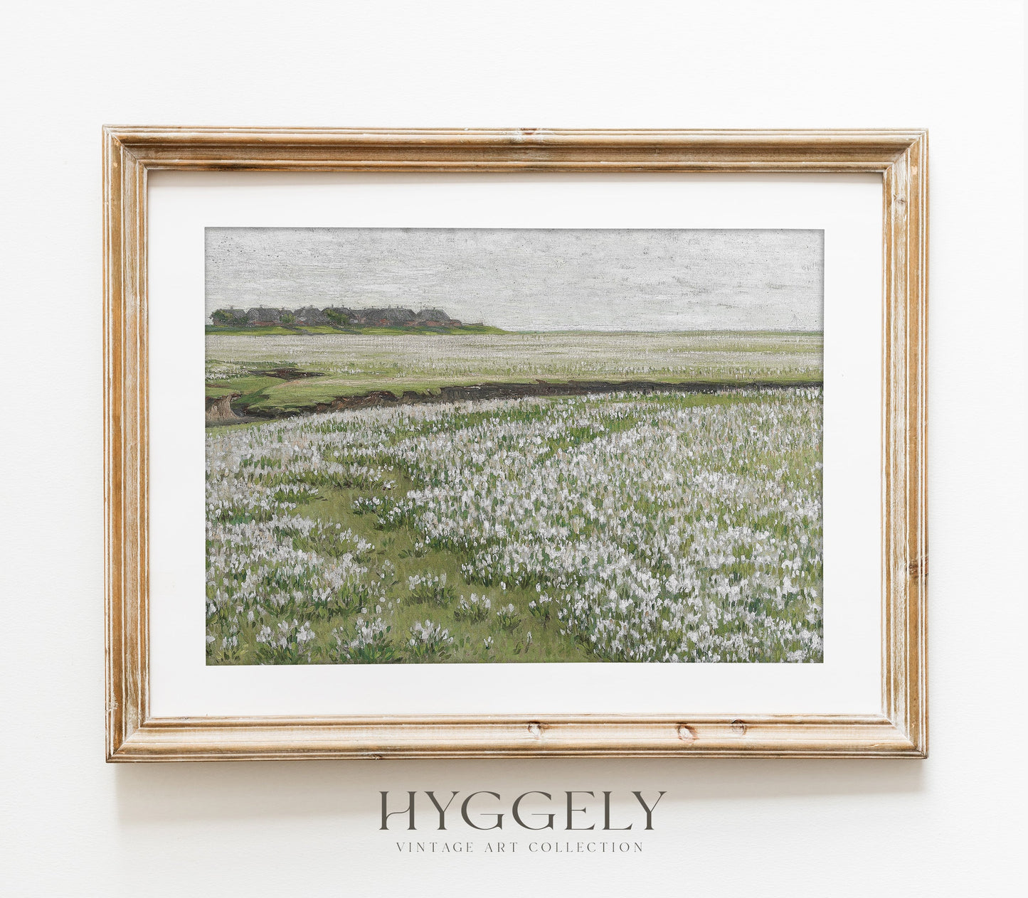 Impression d'Art Paysage Champ Fleuri Vintage L0160