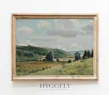 Impression d'art Paysage Vintage Champ Vert L0159