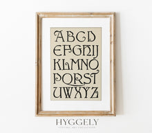 Impression d'art alphabet antique SK0154