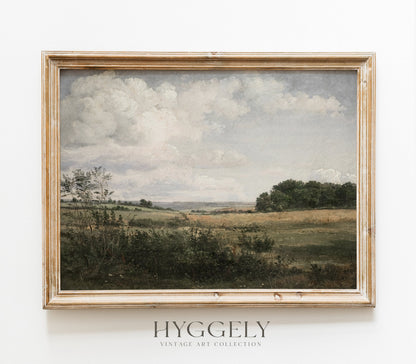 Impression d'art paysage d'époque aux couleurs sourdes et d'ambiance L0220