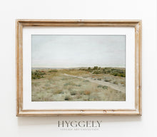 Impression d'art paysage pastel de champ de printemps vintage L0219
