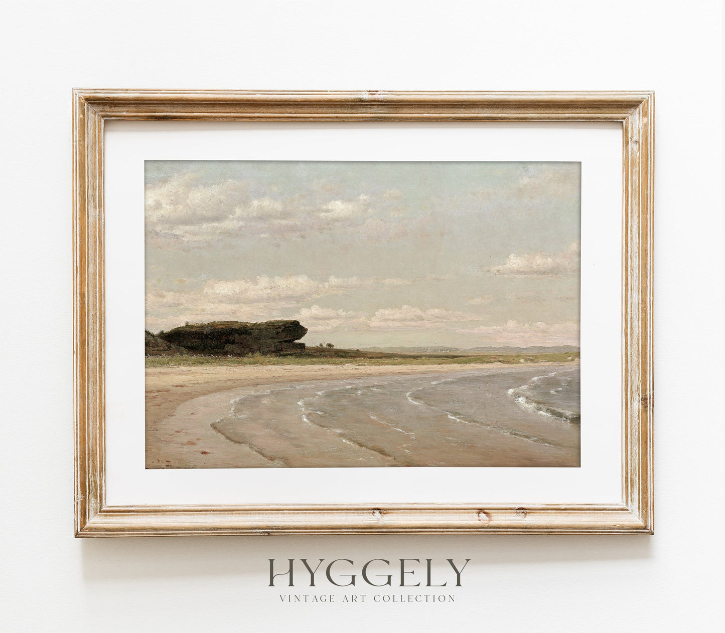 Impression d'art Paysage côtier pastel vintage L0217