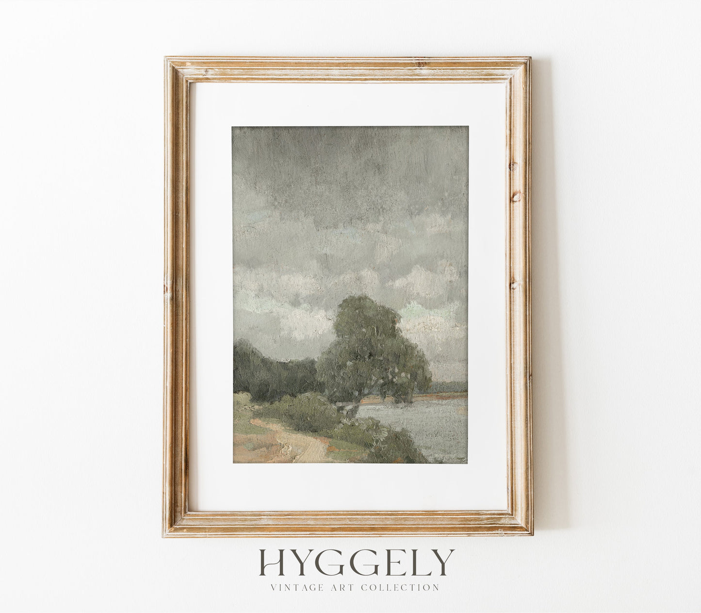 Estampe d'Art Paysage Vintage Couleurs Estompées L0197