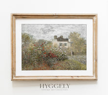 Peinture à l'huile florale de chalet | Impression d'art de paysage aux couleurs douces L224