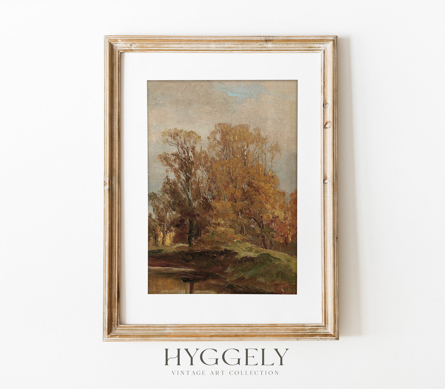 Impression d'Art Paysage de Champ Vintage d'Automne L0191