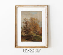 Impression d'Art Paysage de Champ Vintage d'Automne L0191