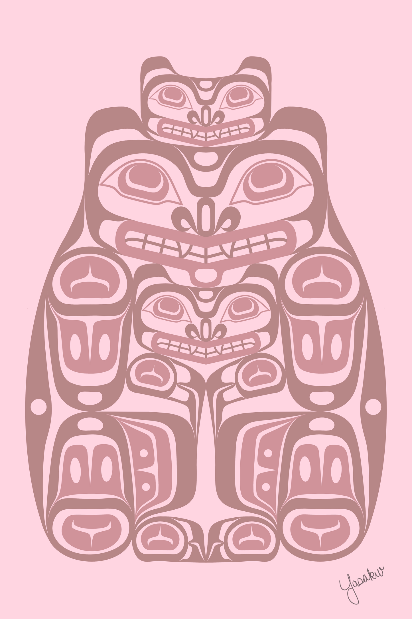 Carte d'art Maman Ourse