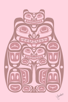 Carte d'art Maman Ourse