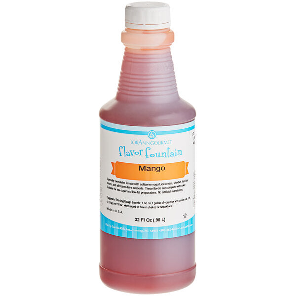 Mango Flavor - 4 oz. - 32 oz. - Ice Cream and Beverage Flavors - LorAnn Oils - Canadian Distribution - Ships Free Within Canada on Orders Above CAD $199