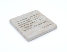 Marble Coasters - Little Gem - Dear Optimist, Pessimist, and Realist
